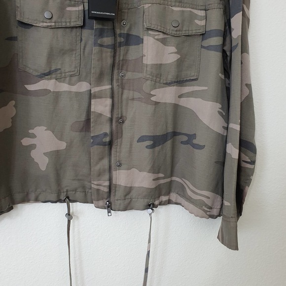 Rails Collins Sage Camo Linen Jacket Women's Size Large - Picture 9 of 15